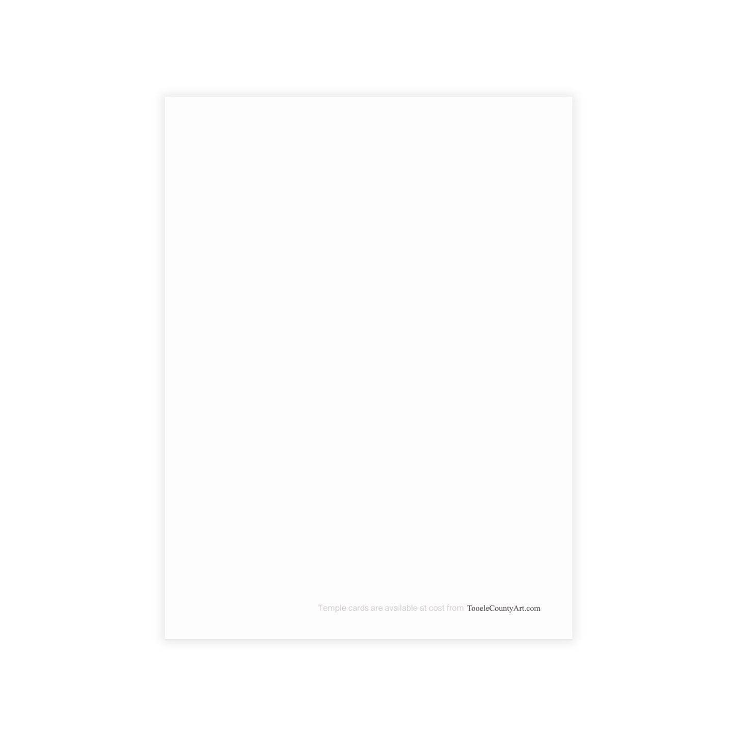Temple Card Bundle (envelopes not included) Deseret Peak Temple-Spring Flowers