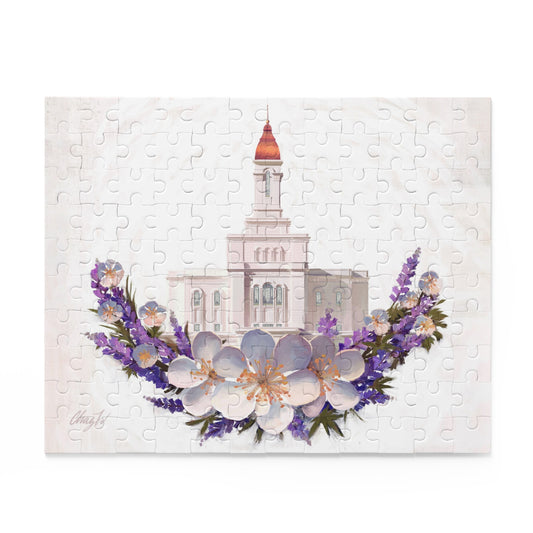 Puzzle, Deseret Peak Temple--Floral Wreath