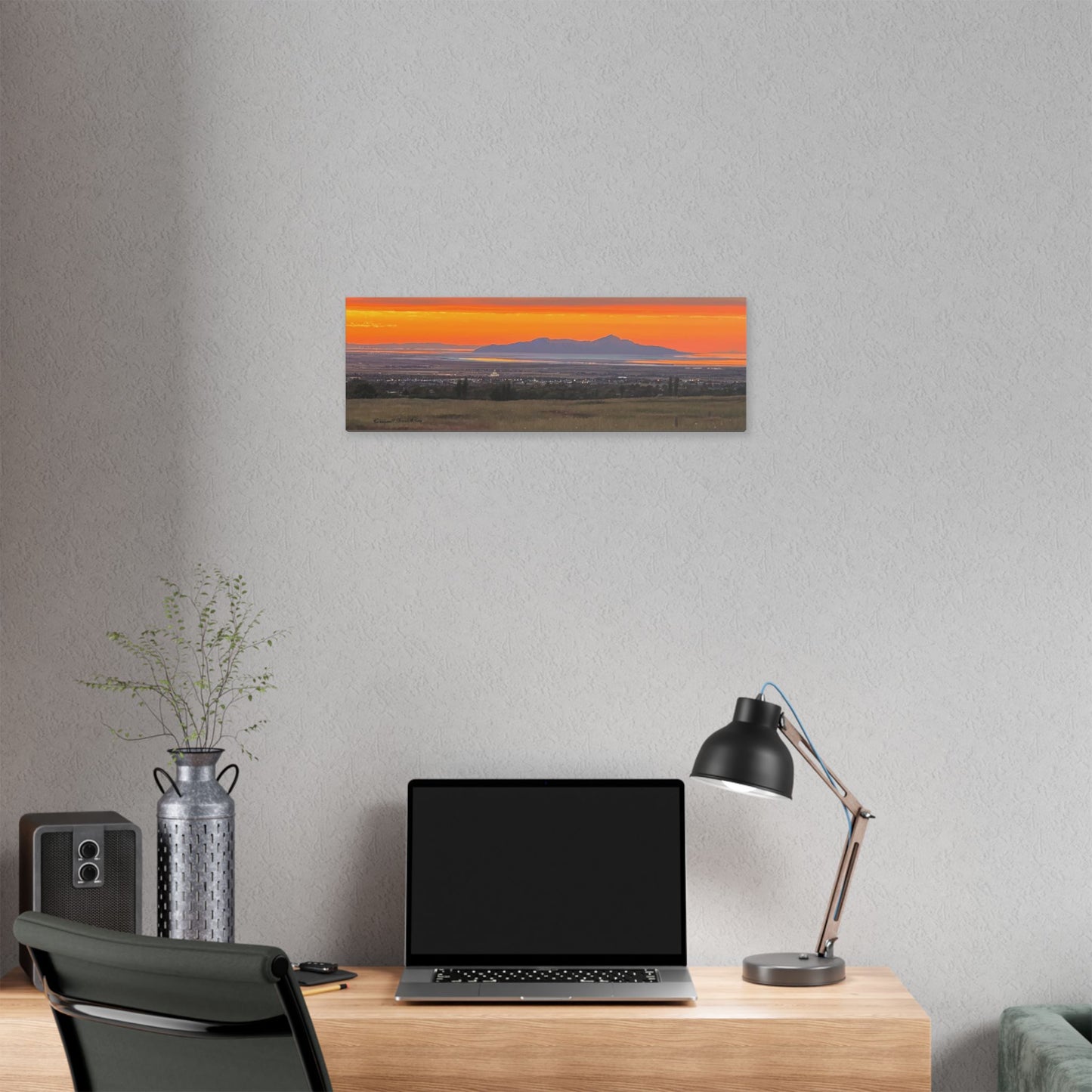 Classic Stretched Canvas, Stansbury Island Sunset, by Rod Walgamott