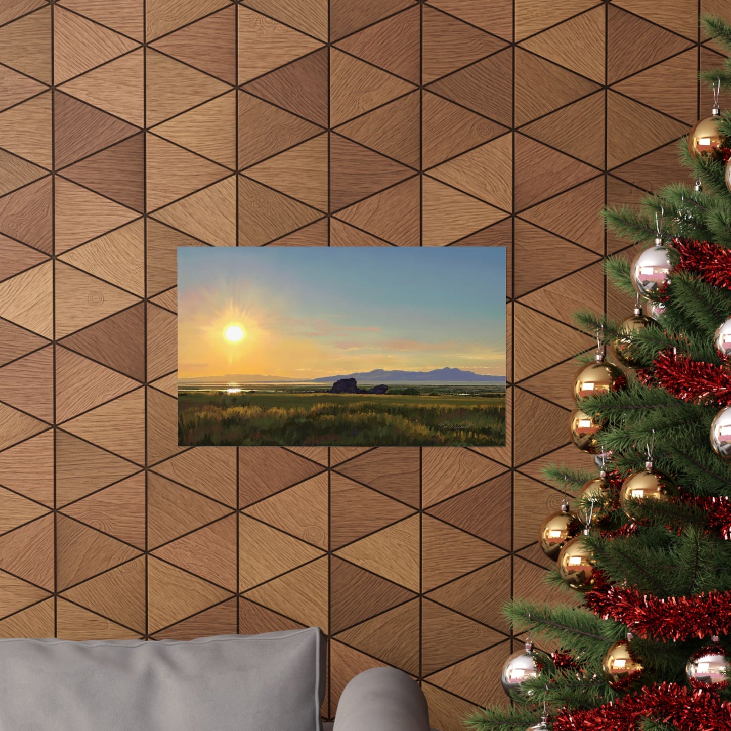 Premium Matte Print, Sunset at Adobe Rock, by Rod Walgamott
