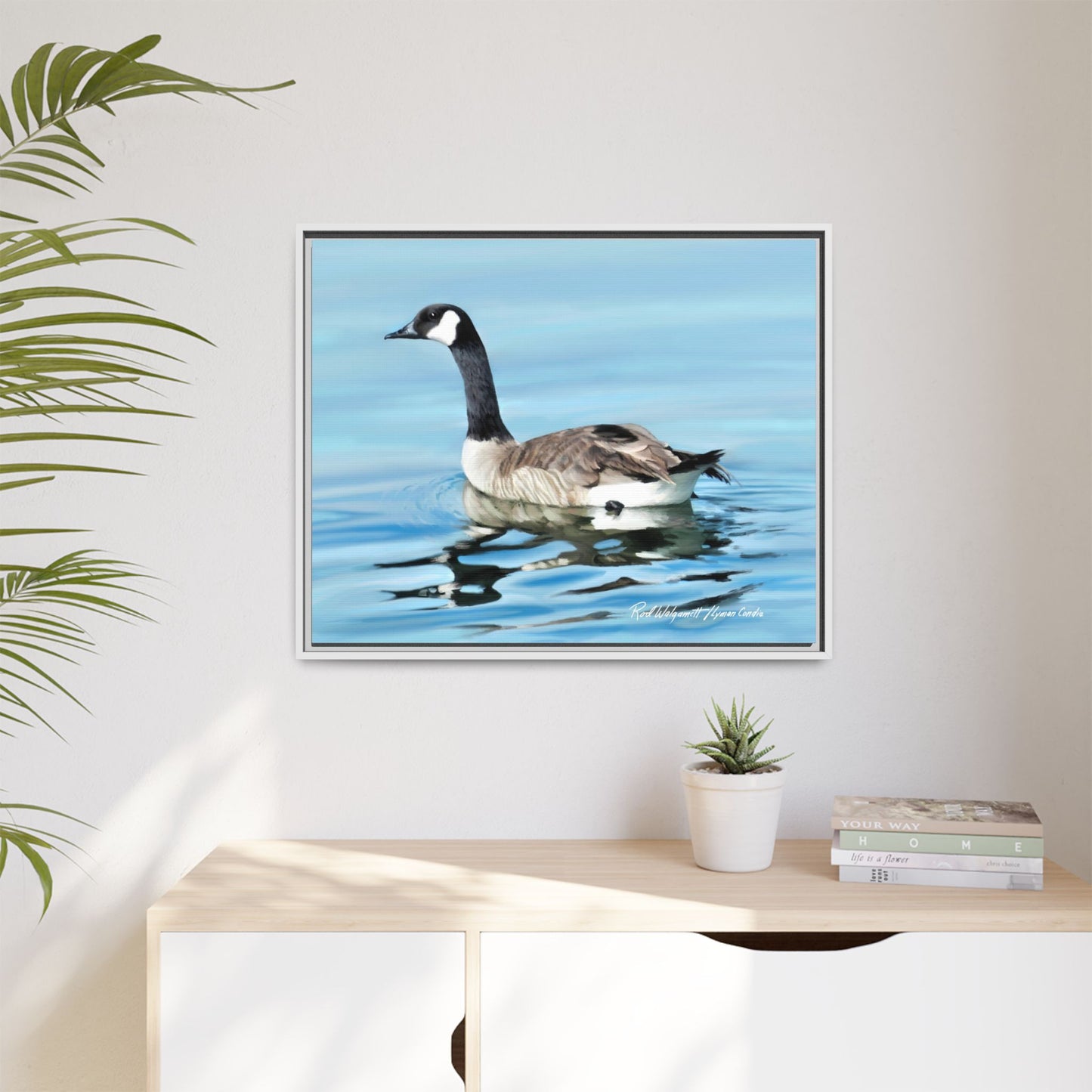 Canada Goose- Framed Matte Canvas Print
