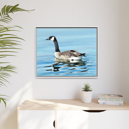 Canada Goose- Framed Matte Canvas Print