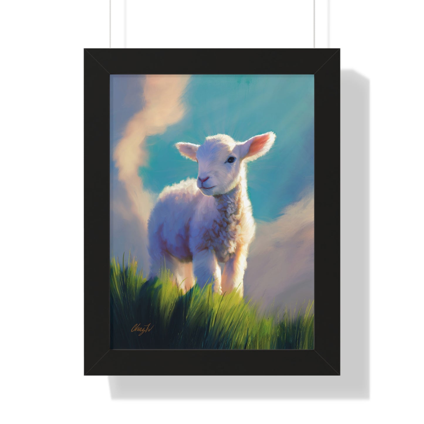 Framed Matte Print, "Without Blemish" by Chaz Walgamott
