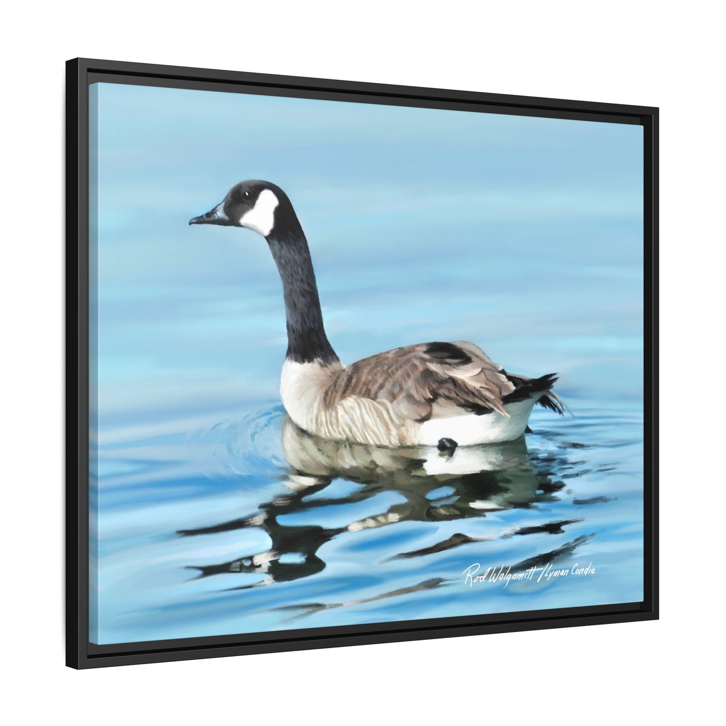 Canada Goose- Framed Matte Canvas Print
