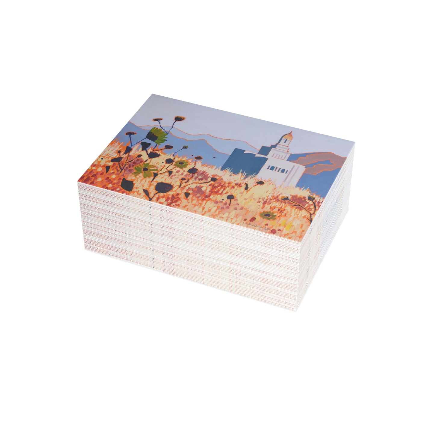 Temple Card Bundle (envelopes not included) Deseret Peak Temple by Shellece Durfee