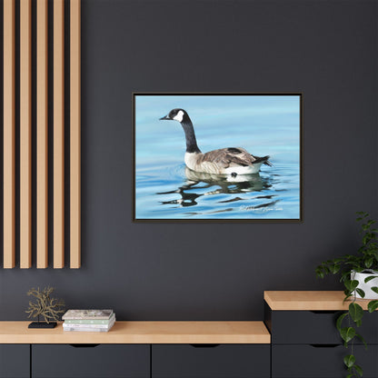 Canada Goose- Framed Matte Canvas Print