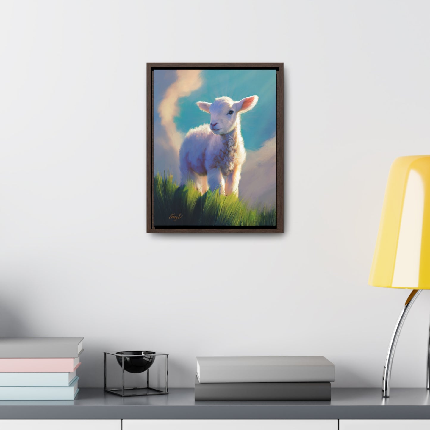 Framed canvas Wrap, Without Blemish, by Chaz Walgamott