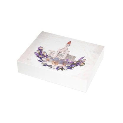 Temple Card Bundle (envelopes not included) Deseret Peak Temple-Floral Wreath