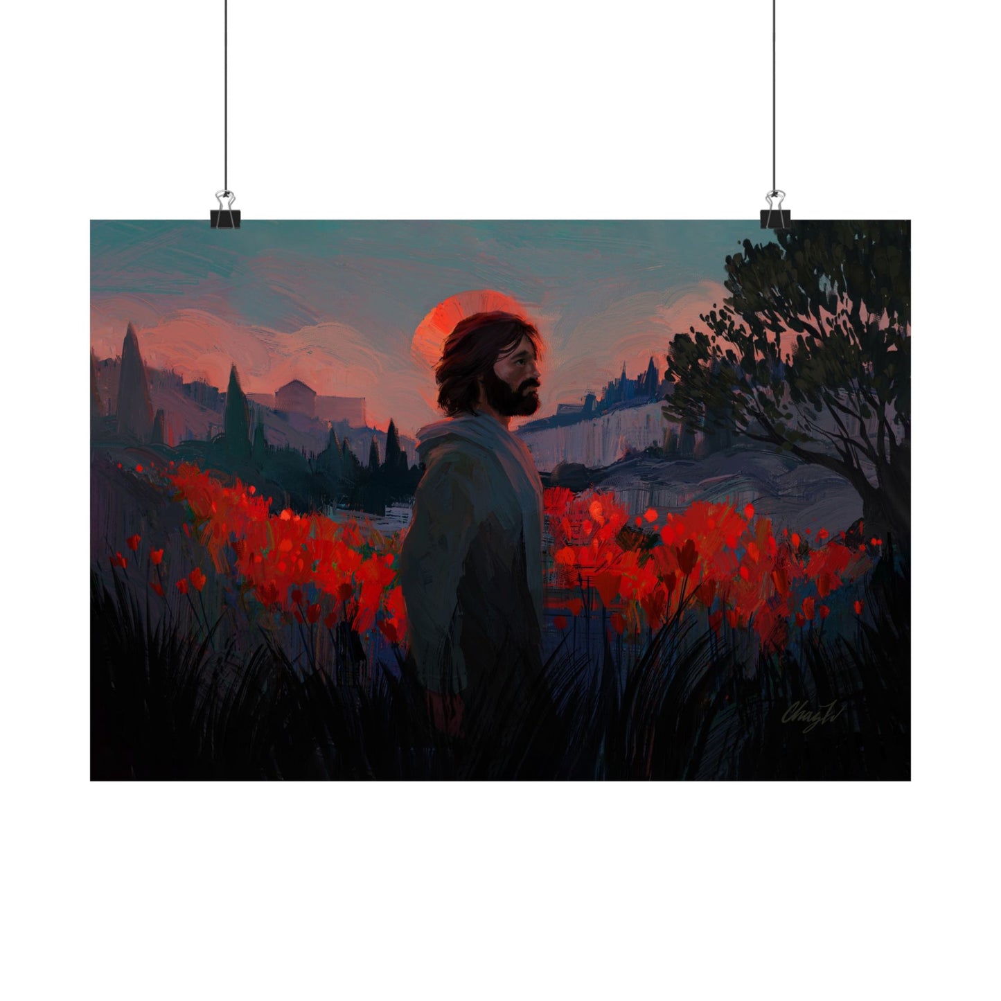 Premium Matte Print, "Though as Scarlet" by Chaz Walgamott