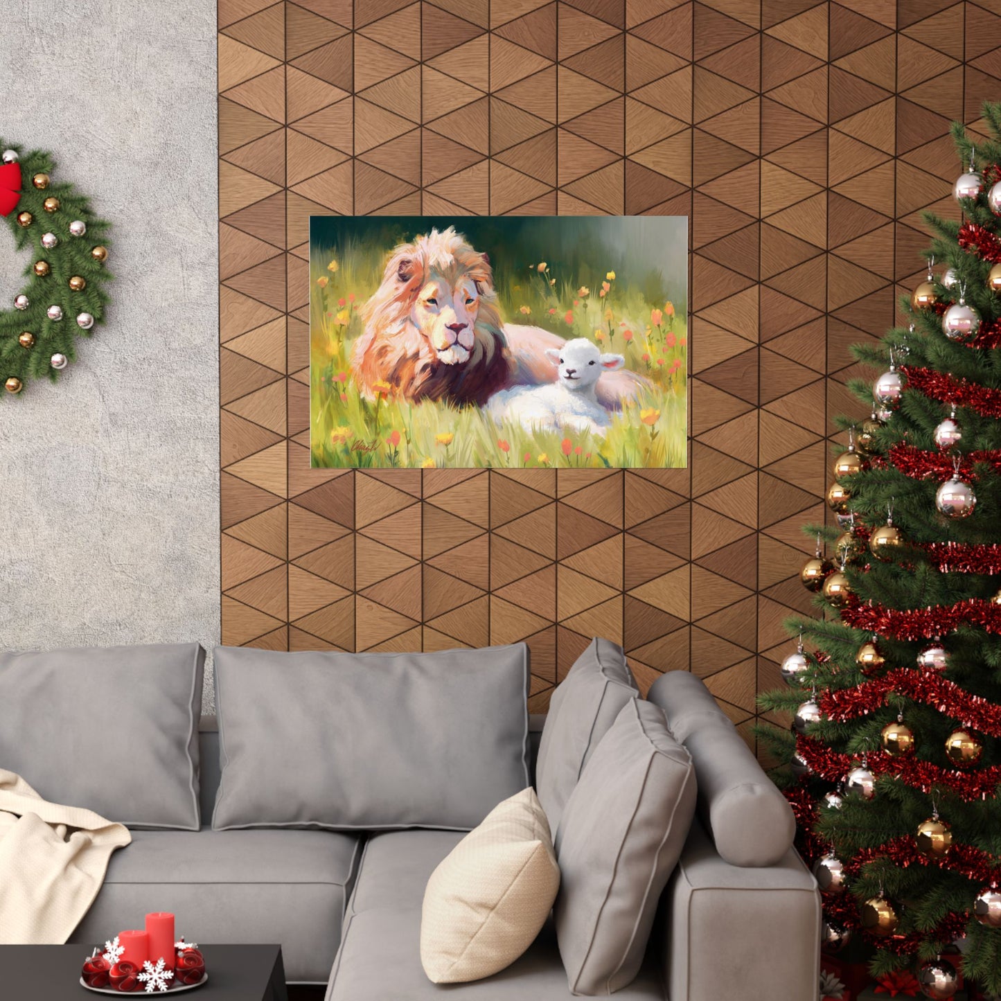 Premium Matte Print, The Lamb and the Lion, by Chaz Walgamott