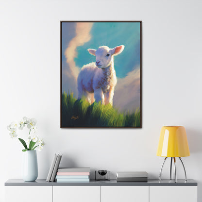 Framed canvas Wrap, Without Blemish, by Chaz Walgamott