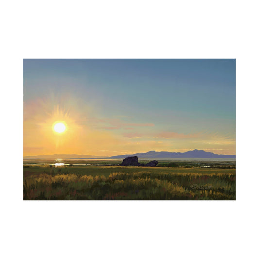 Premium Matte Print, Sunset at Adobe Rock, by Rod Walgamott