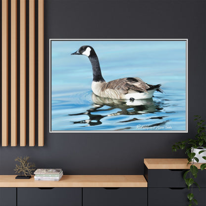 Canada Goose- Framed Matte Canvas Print