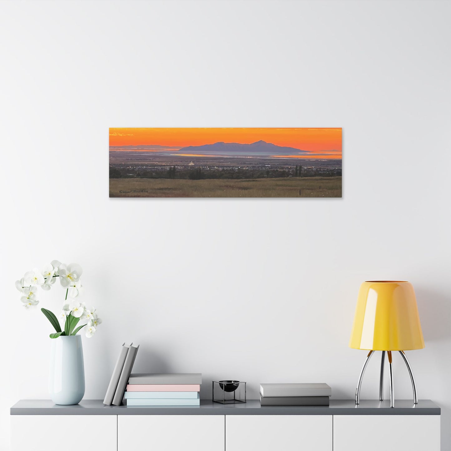 Classic Stretched Canvas, Stansbury Island Sunset, by Rod Walgamott