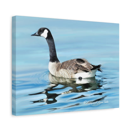 Canvas Gallery Wrap, Canada Goose on Stansbury Lake , by  Rod Walgamott