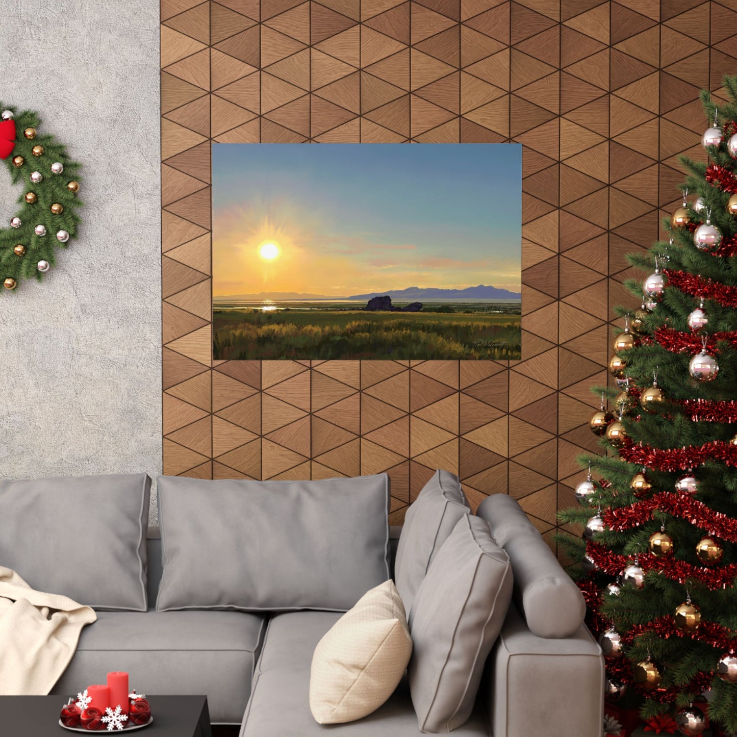 Premium Matte Print, Sunset at Adobe Rock, by Rod Walgamott
