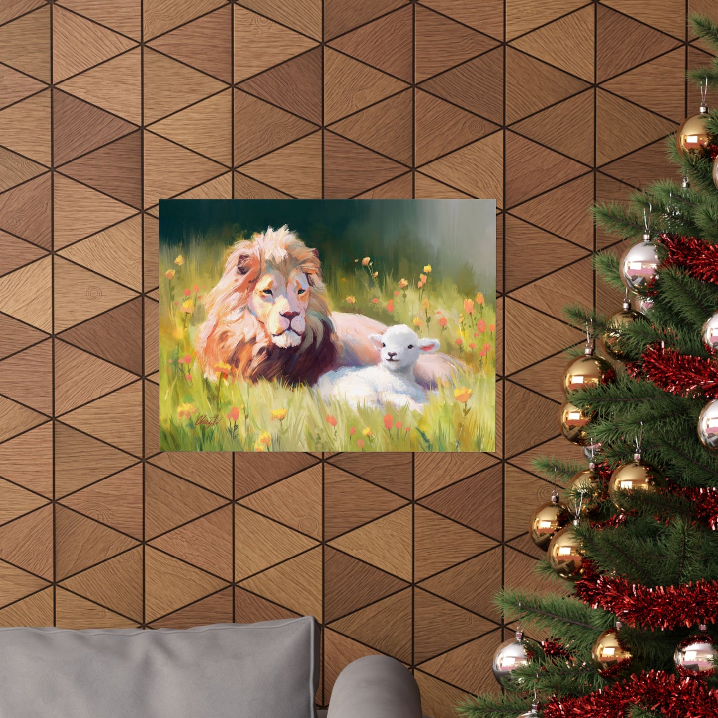 Premium Matte Print, The Lamb and the Lion, by Chaz Walgamott