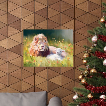 Premium Matte Print, The Lamb and the Lion, by Chaz Walgamott