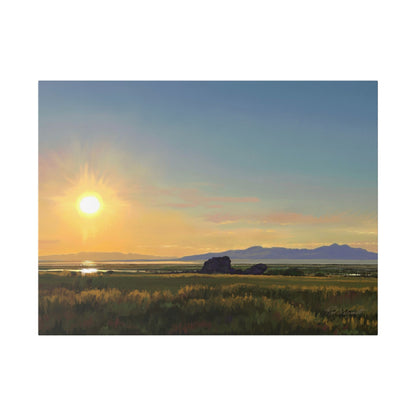 Adobe Rock Sunset, by Rod Walgamott, Gallery Wrap Canvas