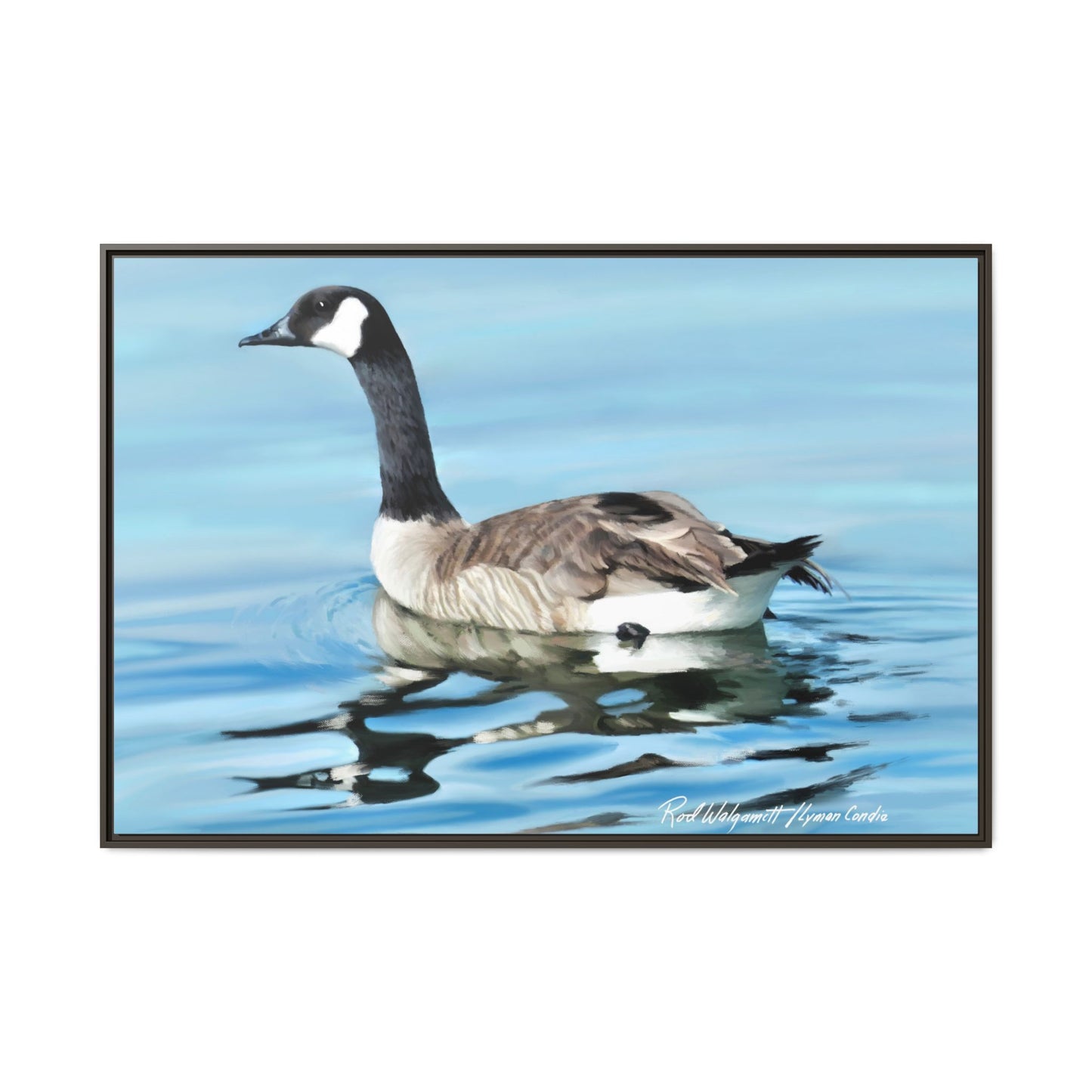 Canada Goose- Framed Matte Canvas Print