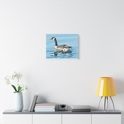 Canvas Gallery Wrap, Canada Goose on Stansbury Lake , by  Rod Walgamott