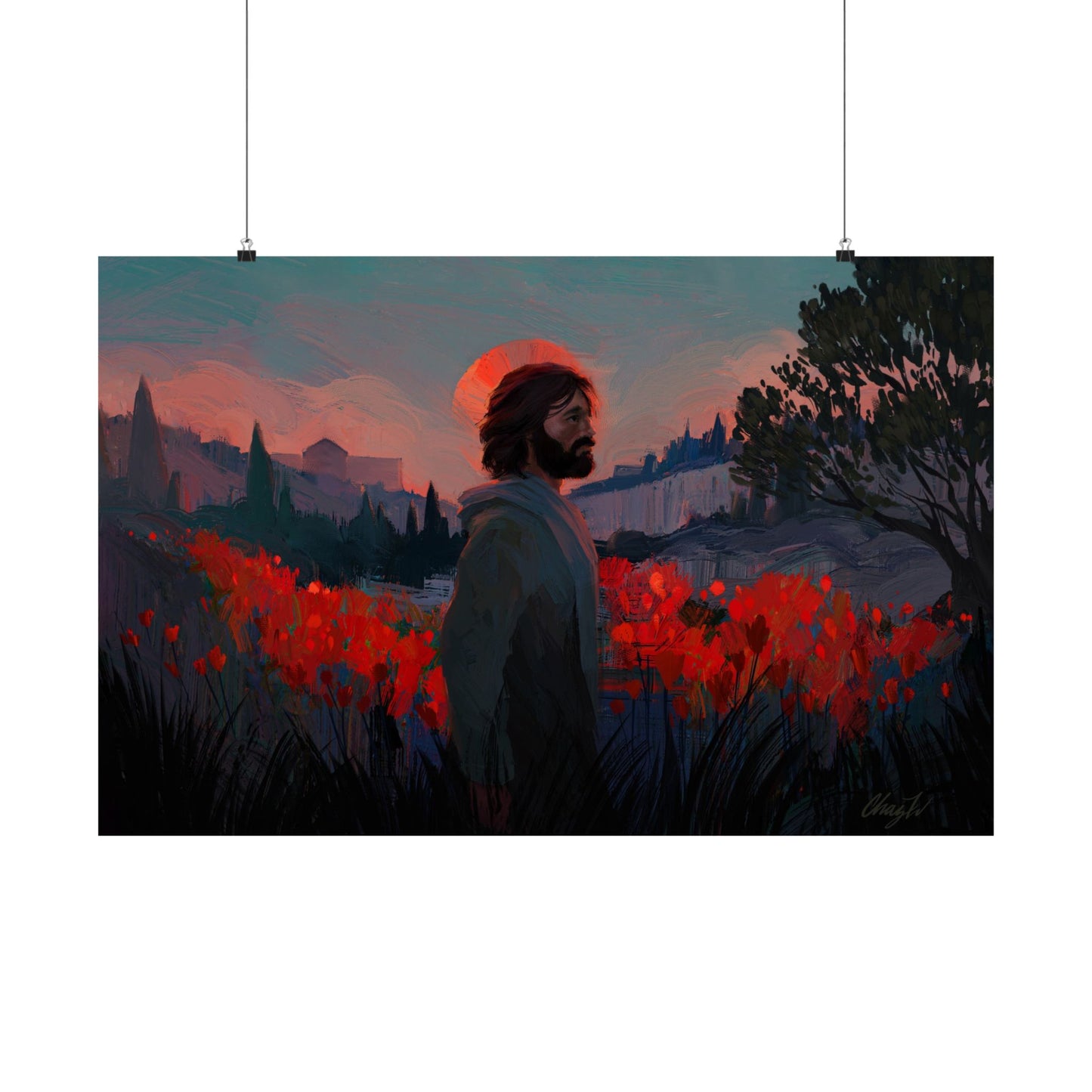 Premium Matte Print, "Though as Scarlet" by Chaz Walgamott