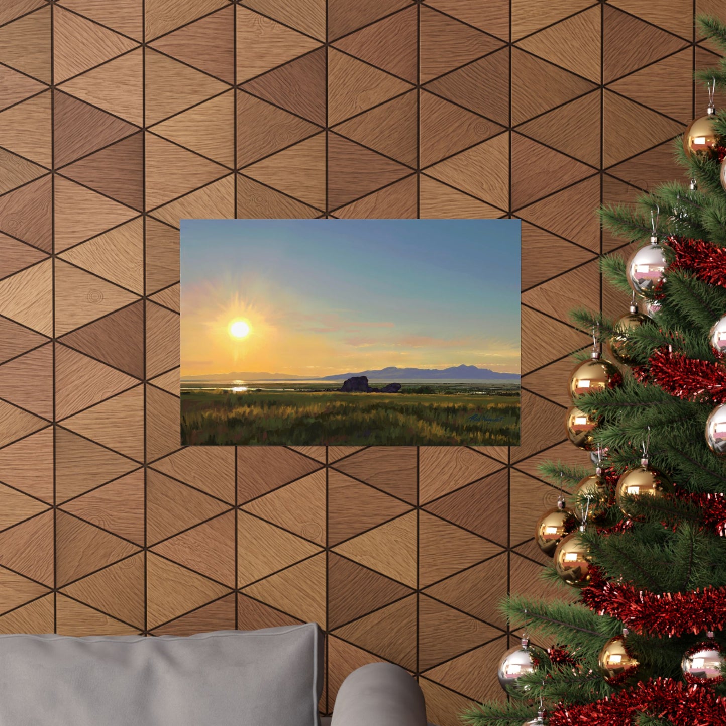 Premium Matte Print, Sunset at Adobe Rock, by Rod Walgamott