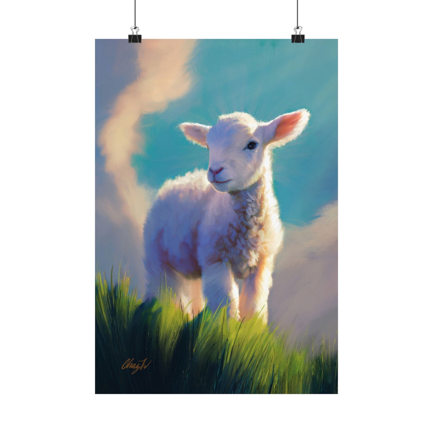 Premium Matte Print, "Without Blemish", by Chaz Walgamott