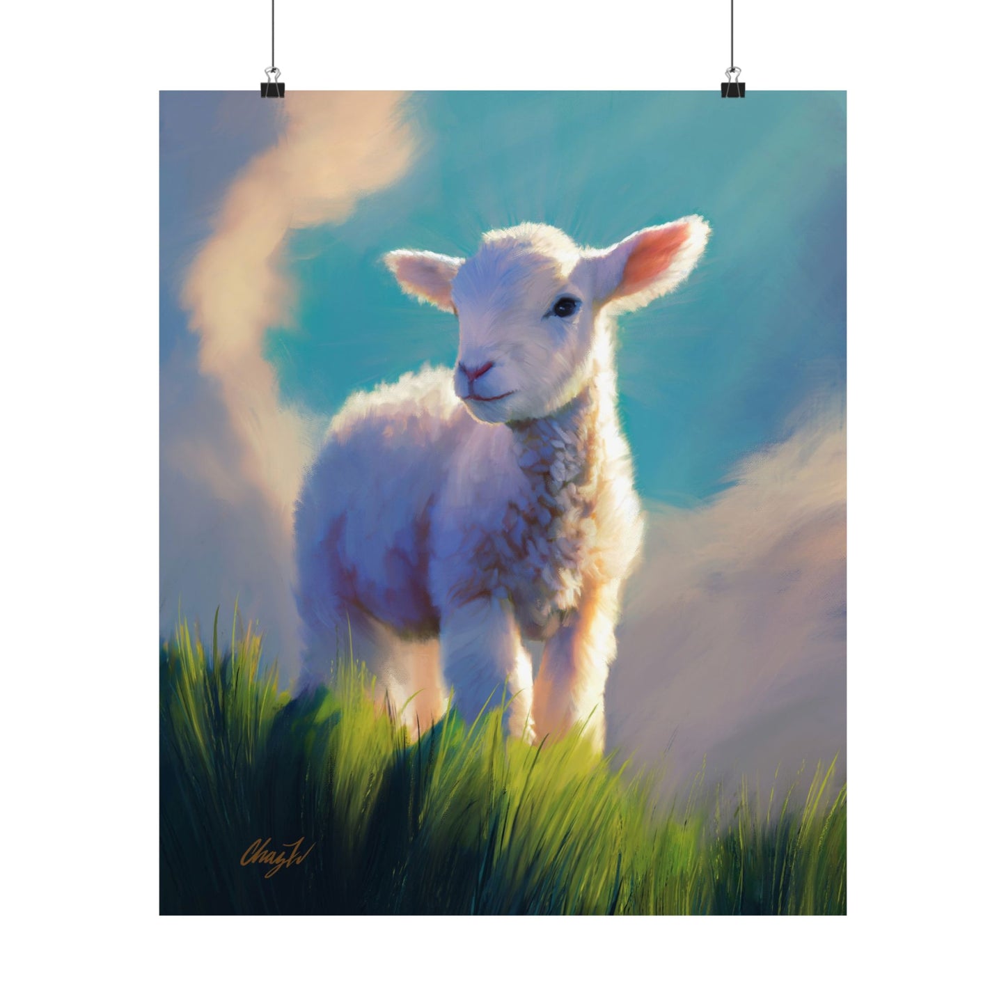 Premium Matte Print, "Without Blemish", by Chaz Walgamott