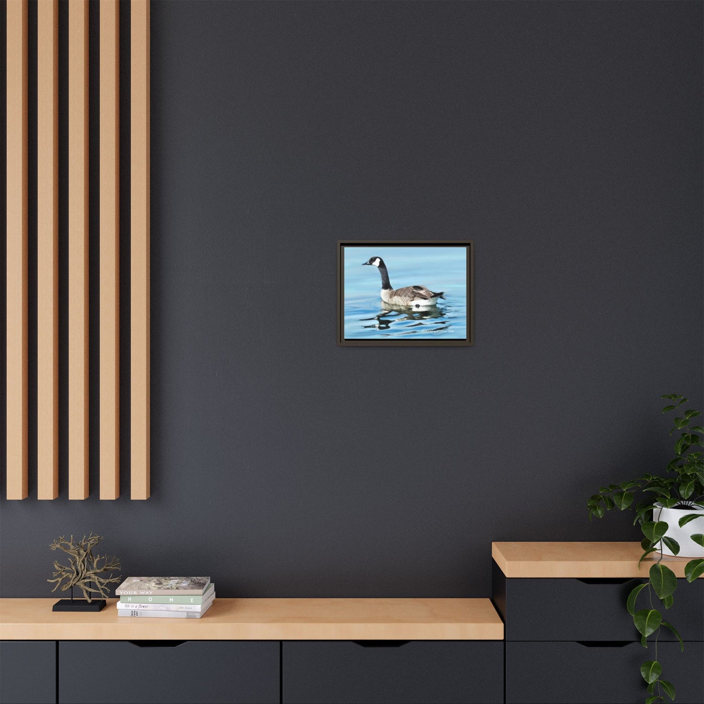 Canada Goose- Framed Matte Canvas Print