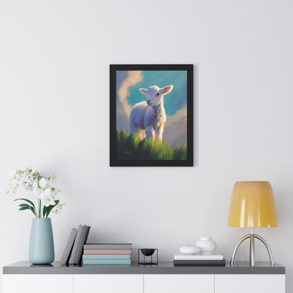 Framed Matte Print, "Without Blemish" by Chaz Walgamott